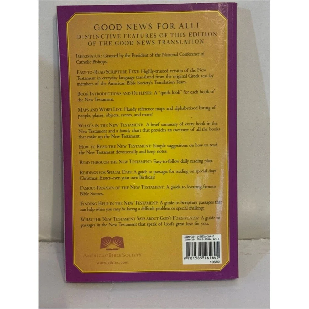 Good News New Testament - Good News Translation (GNT) paperback book
